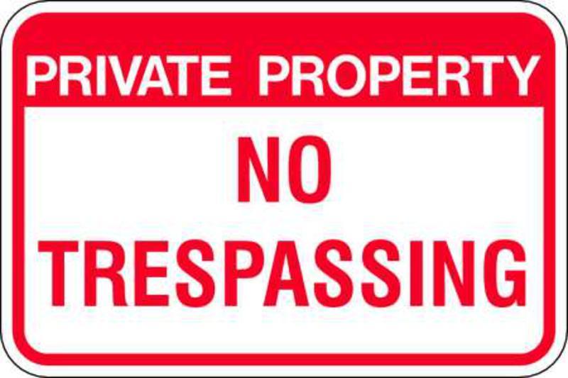 ZING Eco Parking Sign, Private Property, 12Hx18W, Engineer Grade Prismatic, Recycled Aluminum