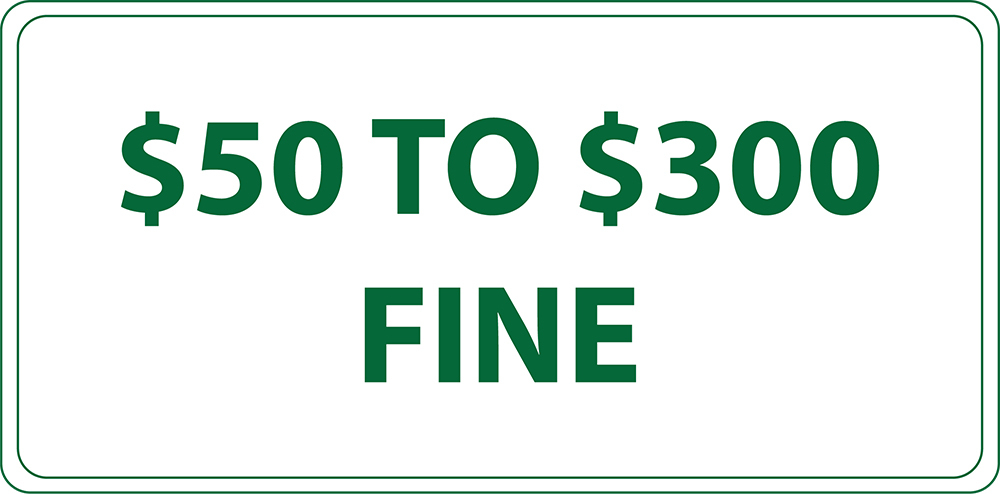 ZING Eco Parking Sign, Handicapped Parking Fine, Missouri, 6Hx12W, Engineer Grade Prismatic, Recycled Aluminum