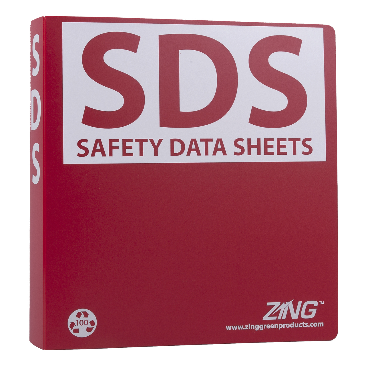 ZING Eco GHS-SDS Binder, 1.5" Ring, Recycled Poly