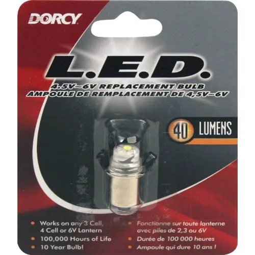 41-1644 Dorcy 4.5V to 6V LED Replacement Flashlight Bulb