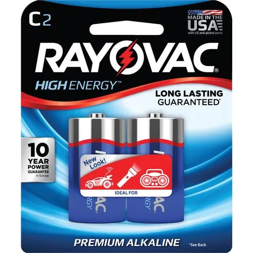 814-12PPK Rayovac High Energy C Alkaline Battery
